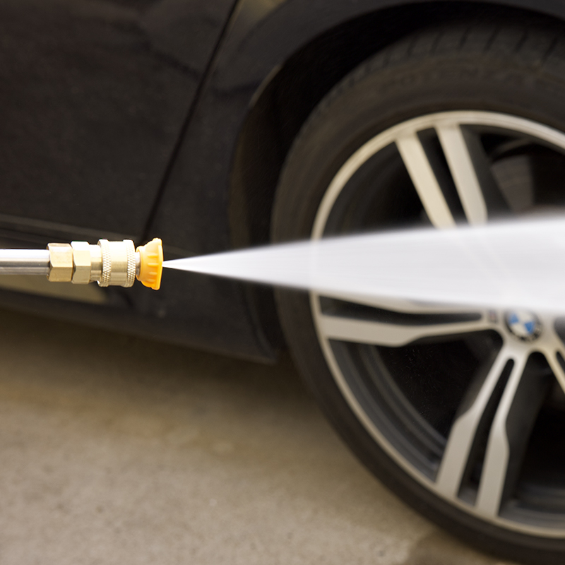 高压洗车水枪快换快接式彩小喷头280D型380型58清洗机全铜水枪配