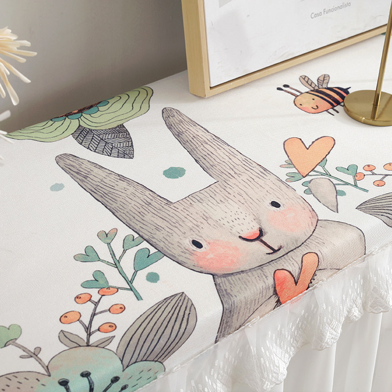 电视柜桌布家用客厅茶几t防尘罩蕾丝雪纺布艺全包长方形桌布盖巾,居家布艺,桌布,淘宝优惠券,粉丝福利购,淘宝优惠卷