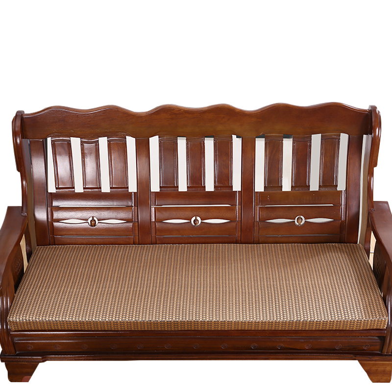 夏天凉席实木头红木沙发垫麻将席B凉垫夏季竹垫冰藤防滑加厚坐垫