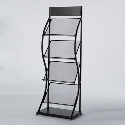 杂志架子书报置物架单页展架w收纳落地报纸架宣传资料展示架铁艺