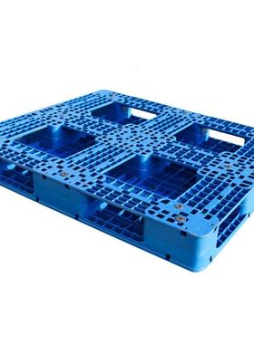 平板TSA田字料塑托板盘叉堆车塑料卡货垫仓板塑胶垫板加厚蓝色地