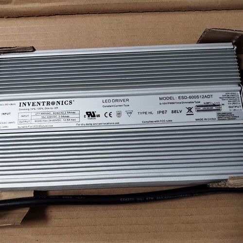 英飞特600W电源ESD-600S12ADT输出24V-60VDC 12.5A恒流驱动