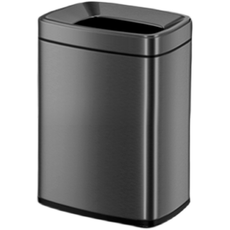 不锈钢垃圾桶家用客厅高档轻奢创意无盖方形大号圾V厨房厕所卫生