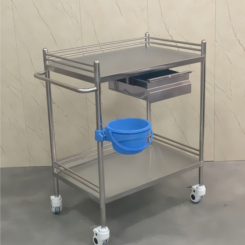 医院加厚不锈钢器械台器械车手术车E治疗车换药车美容仪器车手推