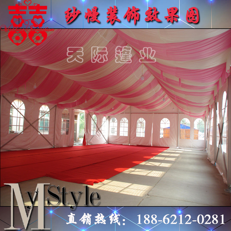 婚庆篷房蓬房仓库结婚棚子酒席帐篷租G赁大棚移动户外车展婚礼宴