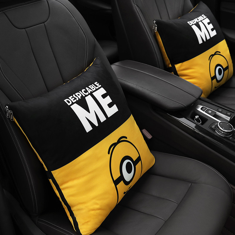 车载抱枕被子两用女汽车内靠枕午睡D空调毯多功能加厚个性可爱冬