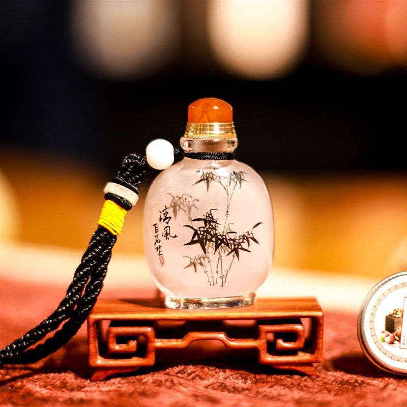 鼻烟壶内画纯手工鼻n烟把玩金豆闻烟壶中国风上新了故宫礼品文创