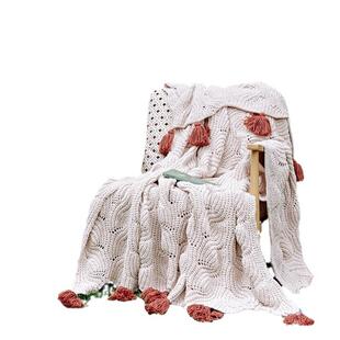 景新品四季欧佩拉-皮球球雪瑞尼尔卡布客厅针织毛毯沙发毯皮子北