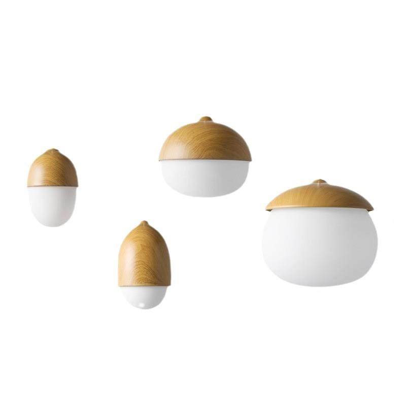 卧室创意玻璃代北欧坚果厅吊灯灯现吊灯餐863客纹厅小吊灯仿木木,家装灯饰光源,智能吊灯,淘宝优惠券,粉丝福利购,淘宝优惠卷