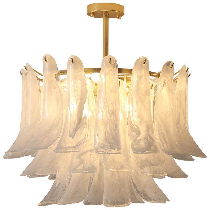 中古全云雾手工玻璃吊灯光谱护眼美式古客649轻奢餐厅复马厅蹄吊,家装灯饰光源,智能吊灯,淘宝优惠券,粉丝福利购,淘宝优惠卷