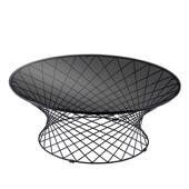 代45461五金灰色玻璃茶圆形现大小组合几圆几设师酒店公寓创意茶