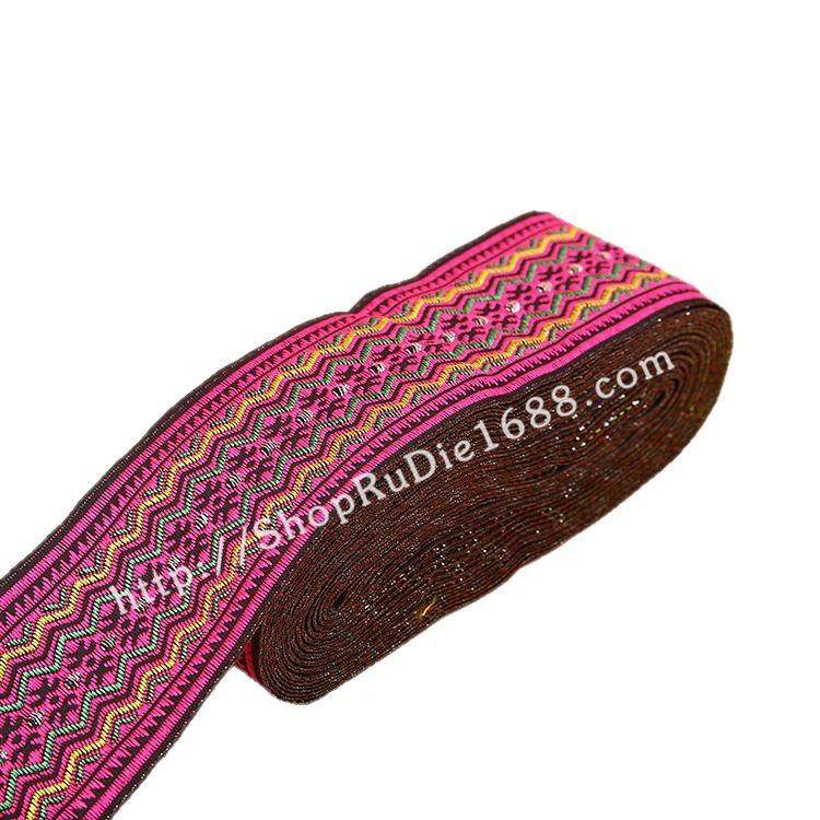 5cm民族花销边电脑5cm提花织带服辅料涤线花边电纶商装热品,居家布艺,花边,淘宝优惠券,粉丝福利购,淘宝优惠卷