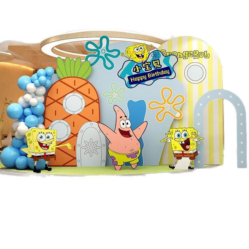 海绵宝宝主CCB题景生布置儿童岁满日月百天场景装饰派对kt板周背,节庆用品/礼品,装扮布置套餐,淘宝优惠券,粉丝福利购,淘宝优惠卷