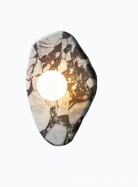 高级轻奢大理石厅壁855灯创计意设师氛围感客室床头个性LE卧D壁灯