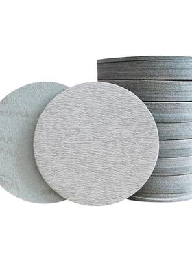 6寸10家MM背绒白色盘QFW砂纸圆形植绒砂纸5打磨片拉绒片厂圆直销