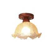 南厅洋卧室床头灯吊灯法式 风复古中古878奶油餐餐桌吧玻璃吊小线