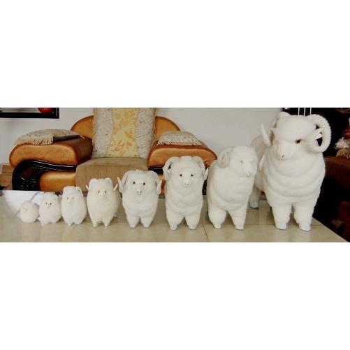 厂家直销仿真羊羊模型手工制作各种尺寸一套八只工艺品