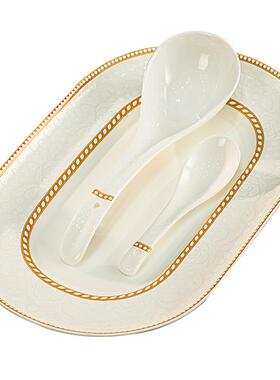 高Z1204档骨具套装家用瓷餐景德镇瓷碗碟中式碗盘碟陶子组合全套