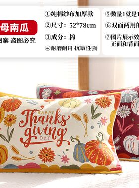 P66D八层纯棉纱布枕巾一对装单人加厚加大高档欧式大气款防螨抗菌