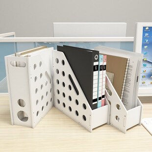 速发文件框办公用纳收多功能资料架整理文件架可爱件面创意文桌栏