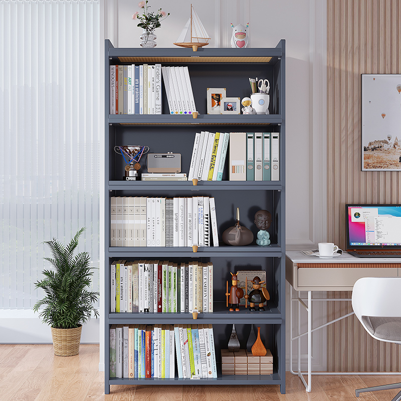 速发书架置柜架落地简易柜用多层客厅柜子储物家窄缝小书物靠墙边
