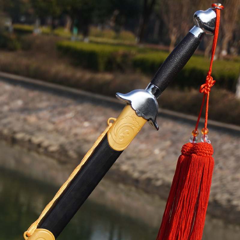 速发太极剑演术表武剑舞蹈软剑未晨练宝硬男古风道具儿童半剑响