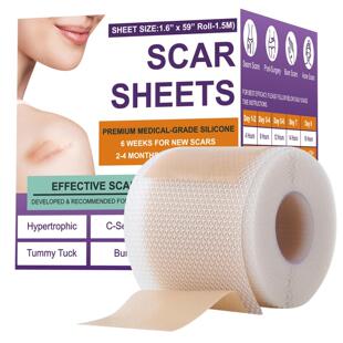 Silicone scar patch for scar removal硅胶疤痕胶带去疤