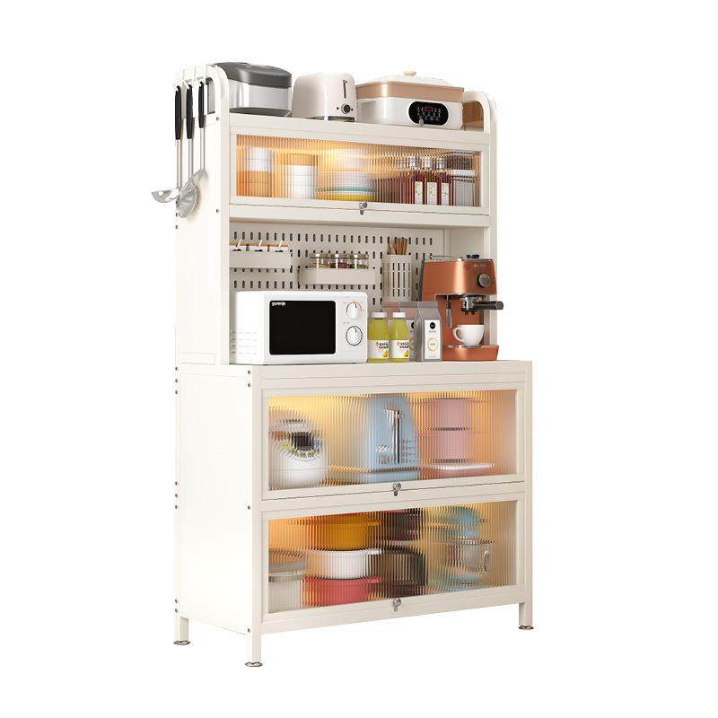 餐边整理架防尘带门架子餐边柜锅具微波炉烤箱架洞洞板厨房置物架,厨房/烹饪用具,抹布架/厨房清洁收纳架,淘宝优惠券,粉丝福利购,淘宝优惠卷