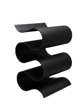 现代简约S形金属红酒架样板间酒柜书房客厅餐厅桌面装饰摆件