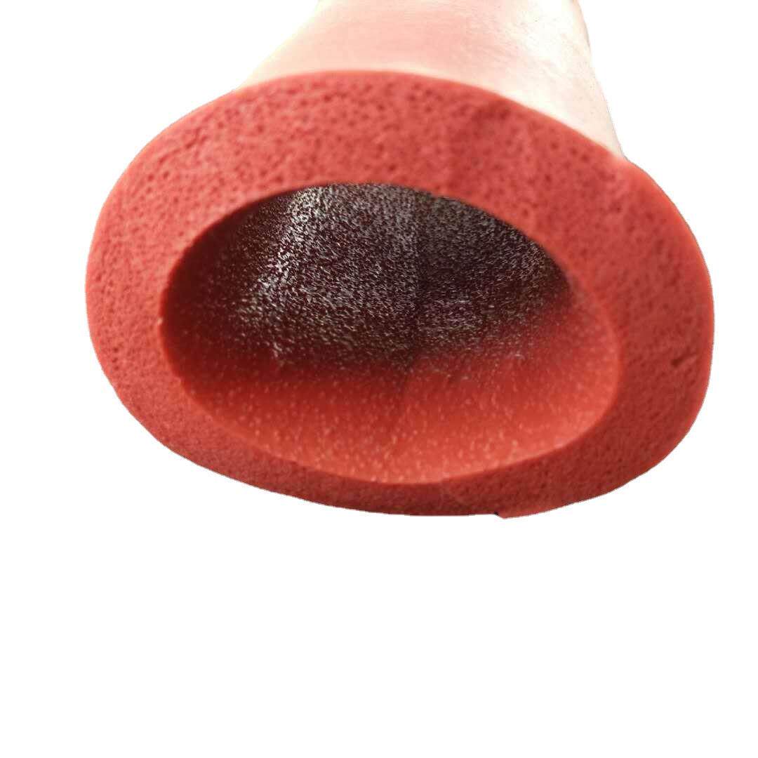 发泡硅胶管红色硅胶大口径发泡管软低硬度海绵管30mm*50m硅胶条