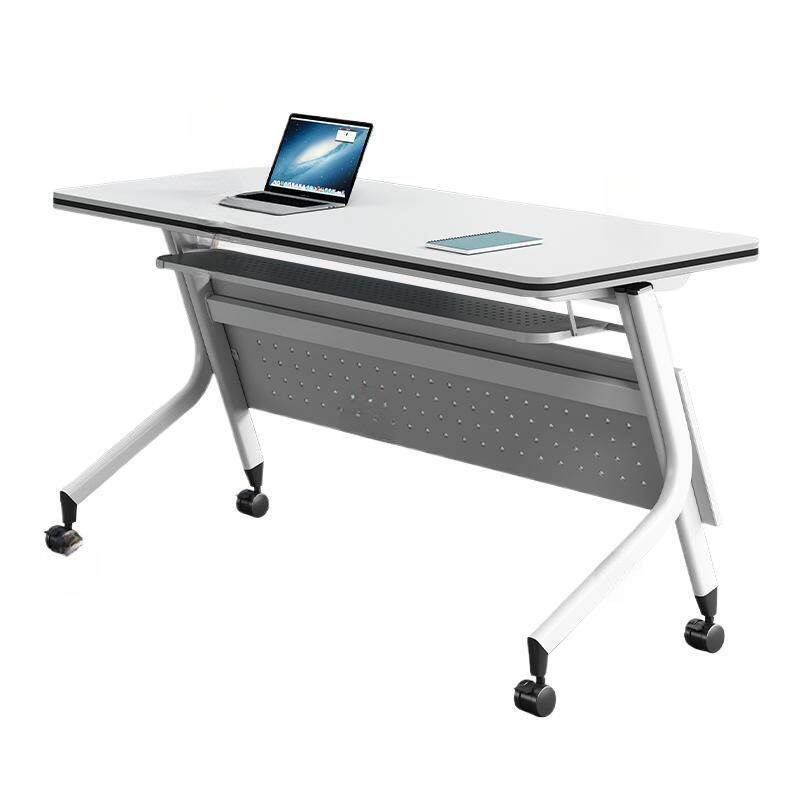 折叠培训桌会议桌椅组合多功能可移动拼接办公辅导班长条双人课桌