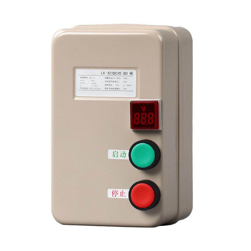 磁力启动器380V220V三相电机缺相过载保护开关风机启动器电压指示