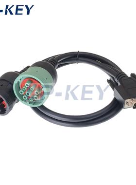 DB15转德驰J1708转J1939卡车NEXIQ诊断连接线402048适配器线