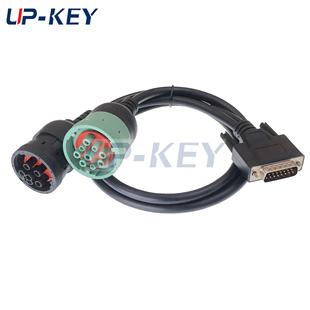 DB15转德驰J1708转J1939卡车NEXIQ诊断连接线402048适配器线