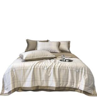 薄款兰精天丝夏被莱赛尔冰丝夏凉被四件套夏季凉感丝空调被可水洗