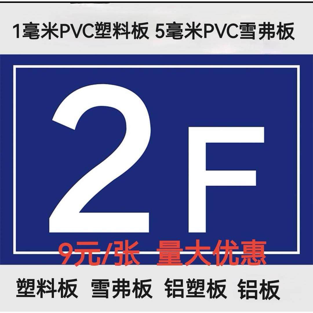 楼层牌楼号牌脚手架验收指示牌安全标识牌pvc塑料施工工地警示牌