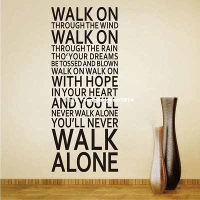 现货You' ever Walk Aloe Quote Removable PVC Wa Stker
