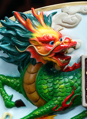 现货速发家和事兴屏风麒麟摆件招财客厅玄关电视柜大气装饰品乔迁