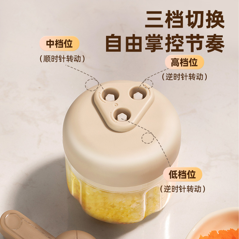 现货速发手动蒜泥神器小型手拉捣蒜器大蒜蒜蓉搅碎机切压绞蒜捣碎