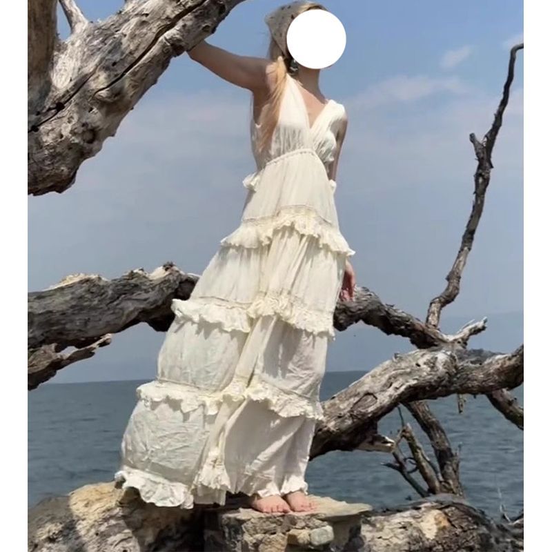 女装2024新款夏款白色茶