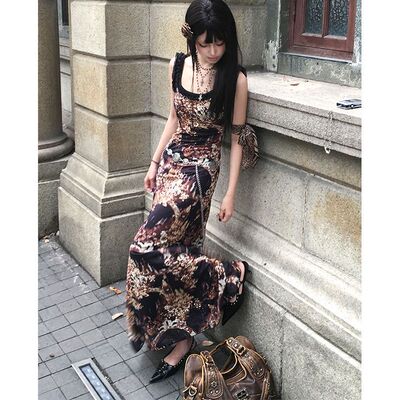 新中式巴洛克长裙女夏季