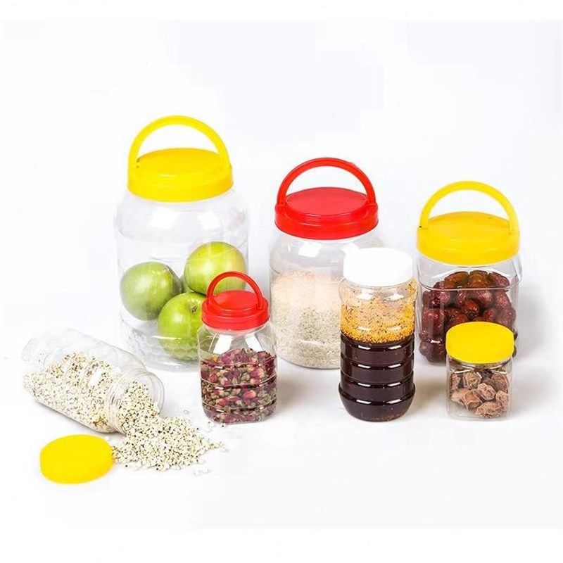 蜂蜜瓶塑料瓶加厚10斤蜜糖罐500C0g干果蜂蜜罐食品密封罐储物罐子