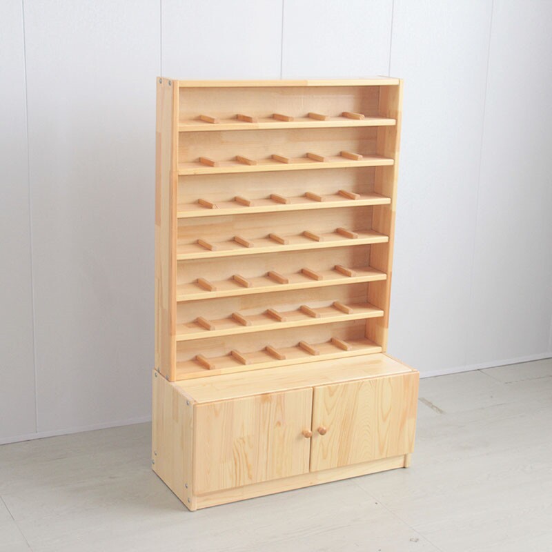 幼儿园实木口杯架木质保温桶架儿童毛巾口杯一体柜水杯柜架茶桶架