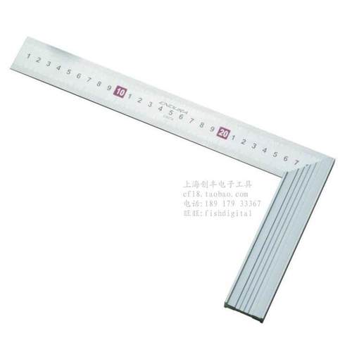 力易得工具店不锈钢角尺250mm E8073