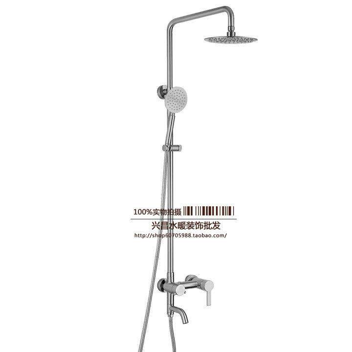 包邮304不锈钢淋浴花洒增压套装浴室卫浴淋雨沐浴喷头挂墙式暗装