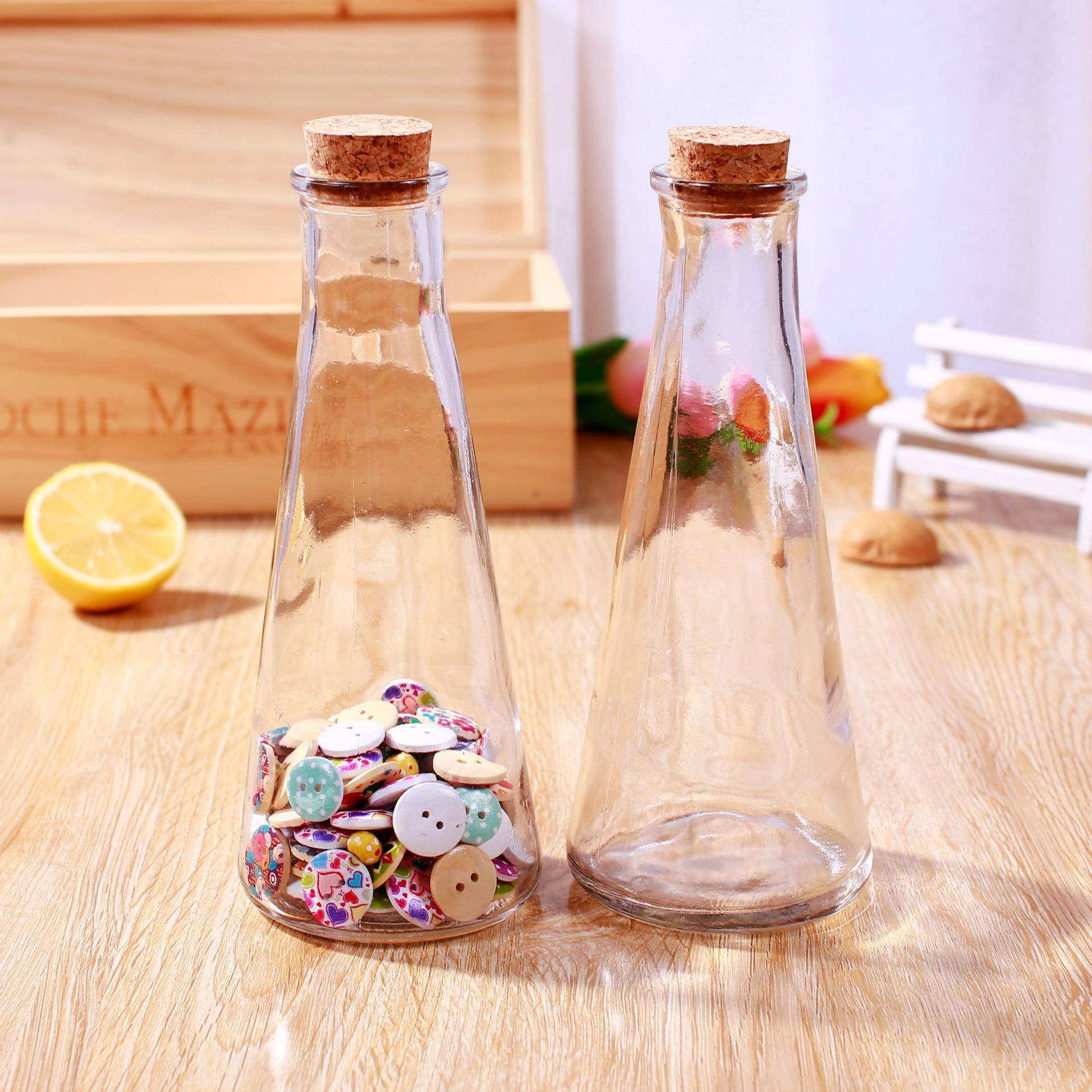 木塞玻璃瓶子冷泡茶瓶 奶茶瓶 许愿瓶星空彩虹瓶