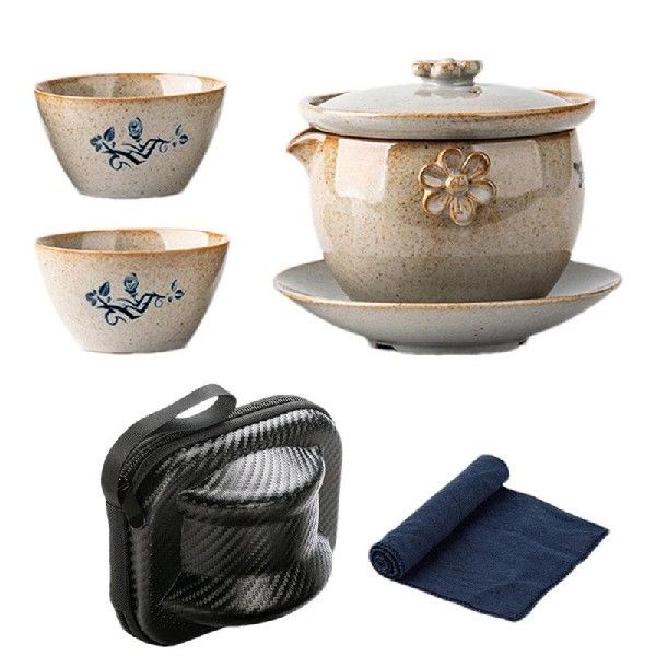 现货速发Traditio Japaese T Set Cer Gra Ash T Sets