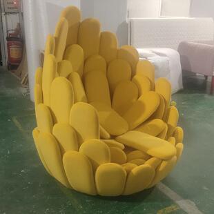 BULBO意大利异形沙发椅单人意式设计师款花瓣椅花朵轻奢创意高定