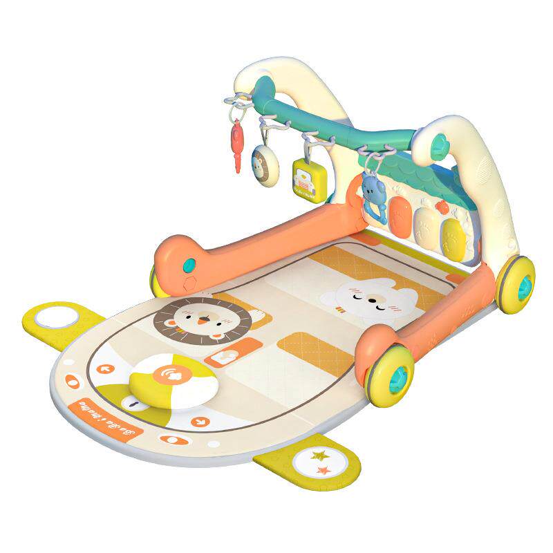 婴儿脚踏健身架钢琴学步车音乐益智早教宝宝玩具6个月幼儿手推车