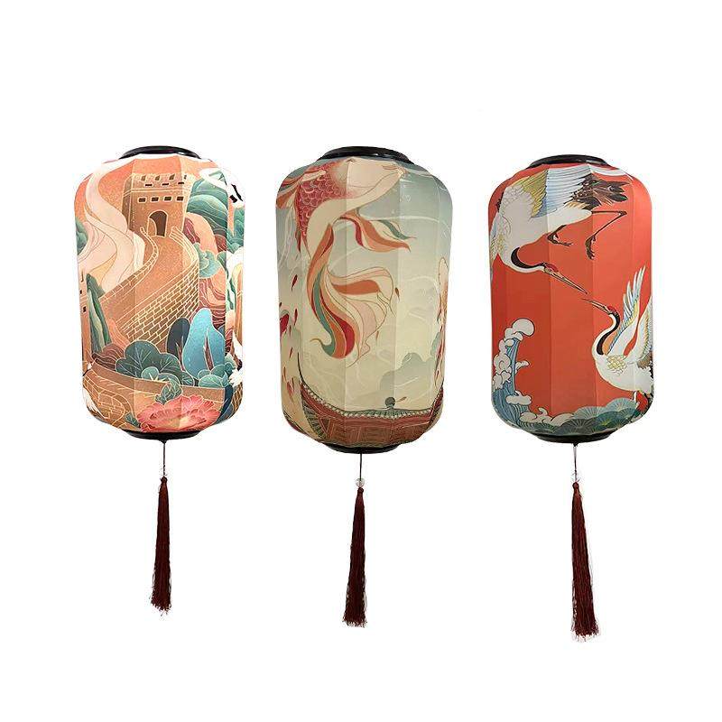 式国潮风古冬瓜灯笼户外餐中装厅饭店街QLZ道景区商场花吊挂饰灯